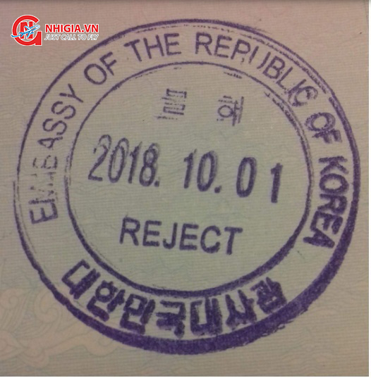 Con dấu bị từ chối cấp visa
