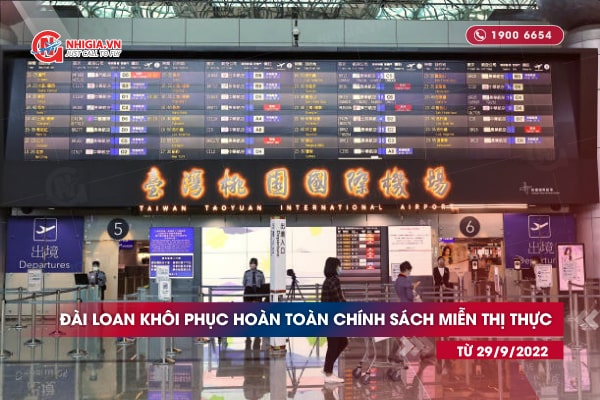Đài Loan khôi phục hoàn toàn chính sách miễn thị thực cho công dân các quốc gia từ 29/09