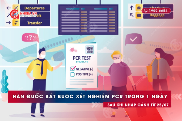 Hàn Quốc bắt buộc kiểm tra PCR trong vòng 1 ngày sau khi đến