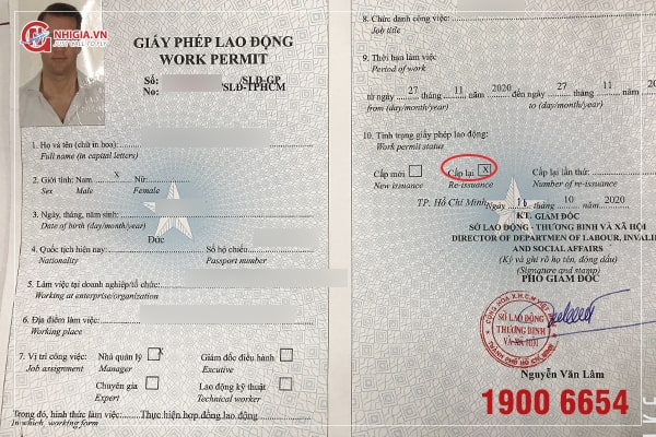 Giấy phép lao động Work Permit