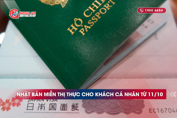 Nhật Bản miễn thị thực cho du khách cá nhân từ 11/10/2022
