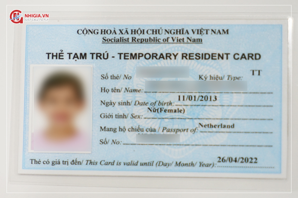 thẻ tạm trú thăm thân