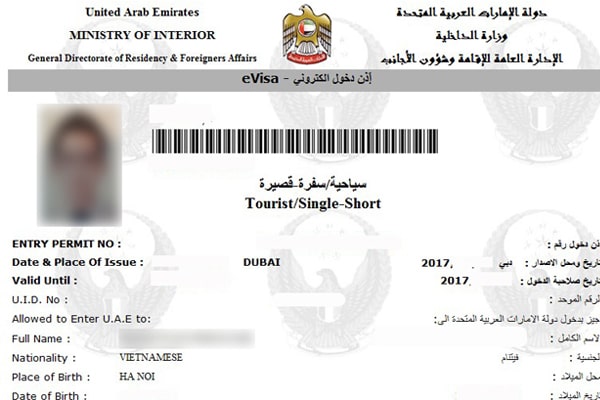 Hướng dẫn xin visa Dubai cập nhật mới nhất 