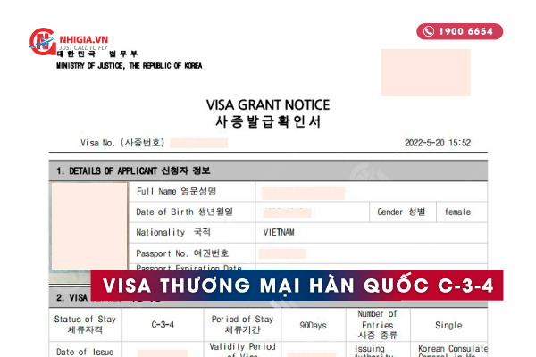 Visa thương mại Hàn Quốc (C-3-4)