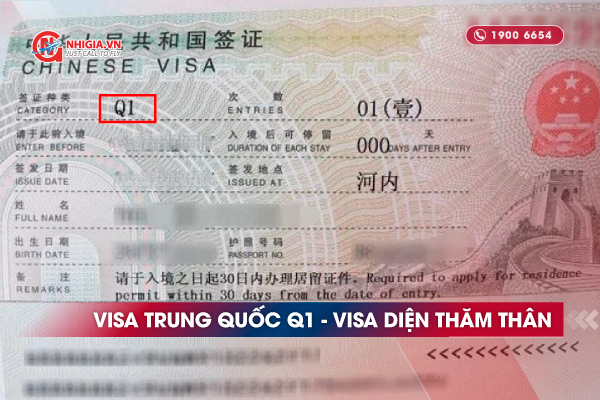 Thủ tục xin visa thăm thân Trung Quốc (visa Q1, visa Q2)