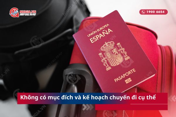 Không có mục đích và kế hoạch chuyến đi cụ thể