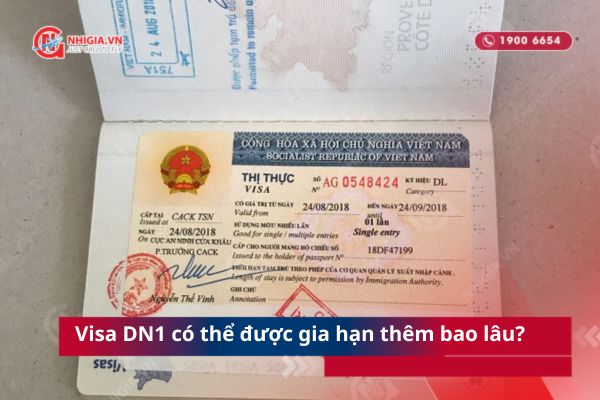 Visa Dn1 có thể gia hạn thêm bao lâu?
