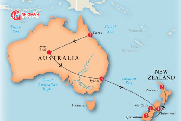 &Uacute;c c&aacute;ch New Zealand mấy tiếng