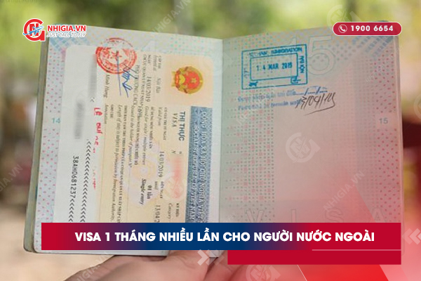 Visa 1 tháng nhiều lần cho người nước ngoài 