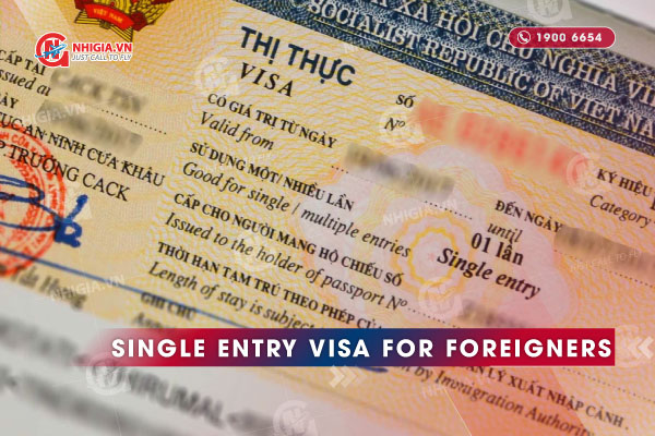 Single Entry Visa For Foreigners Entering Vietnam 9477