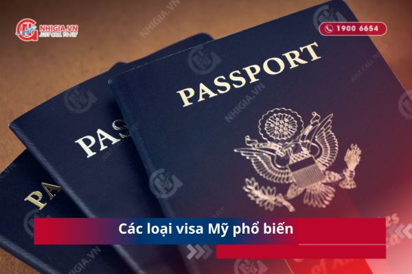Các loại visa Mỹ phổ biến