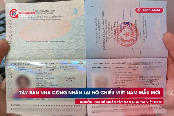 Tây Ban Nha công nhận lại hộ chiếu Việt Nam mẫu mới