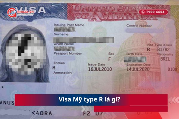 Visa Mỹ type R là gì